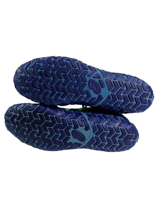 ASICS Aggressor Wrestling Shoes Size 10 J000Y Blue/Neon Green No Box main image 7
